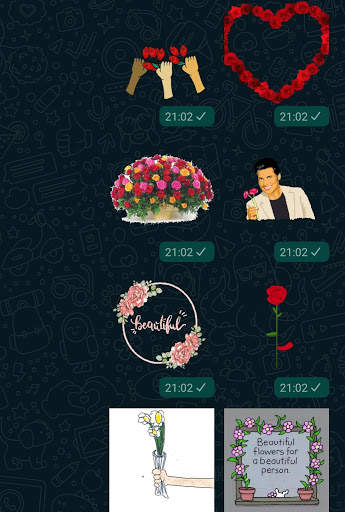 Roses Animated Stickers For WhatsApp WAStickerApps screenshot 2