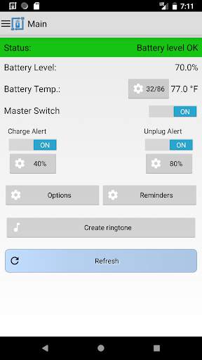 Battery Alert 40-80 Lite screenshot 1