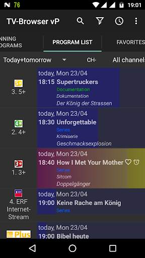 TV-Browser vP - TV program/radio program screenshot 2