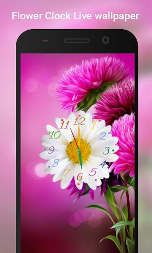 Flower Clock live wallpaper 5 تصوير الشاشة