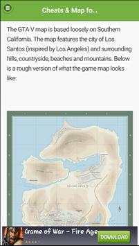 Cheats & Map for GTA V screenshot 3