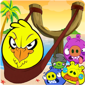 Angry Chicken Knock Down - Knockdown Angry Pigs icon