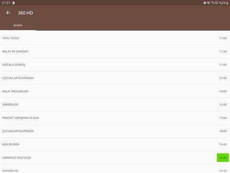 Mobil Canlı Tv Rehberi screenshot 5