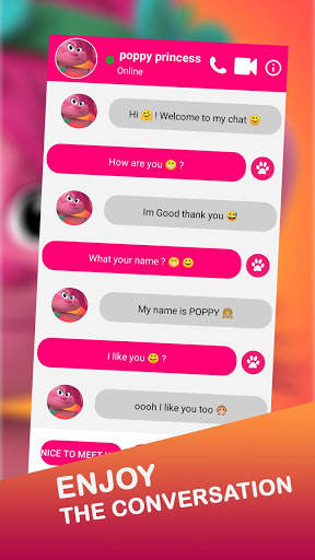 Call from poppy Chat   video call (Simulation)‏ screenshot 3