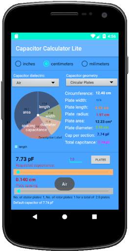 Capacitor Calculator Lite screenshot 1