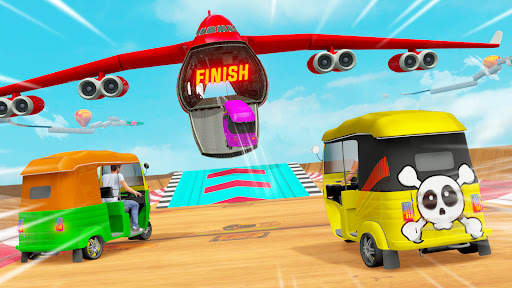 Tuk Tuk Auto Game: Stunt Games screenshot 3