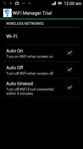 Auto Wifi On Off Switch screenshot 1