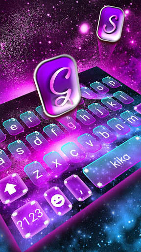 Fantasy Galaxy कीबोर्ड थीम स्क्रीनशॉट 2
