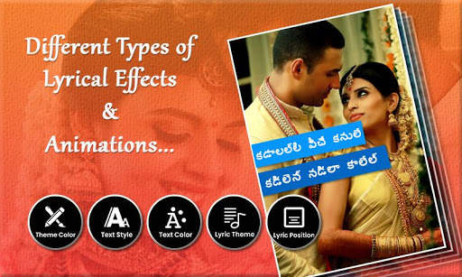 Telugu Lyrical Video Status Maker with Music screenshot 3