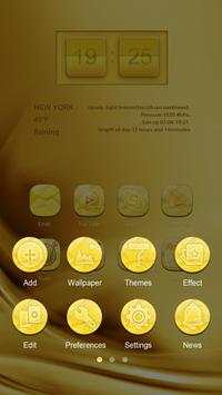 Golden GO Launcher Theme screenshot 5