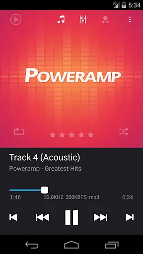 Skin for Poweramp Suru скриншот 7
