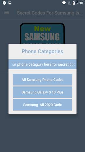 Secret Codes For Samsung Free App screenshot 2