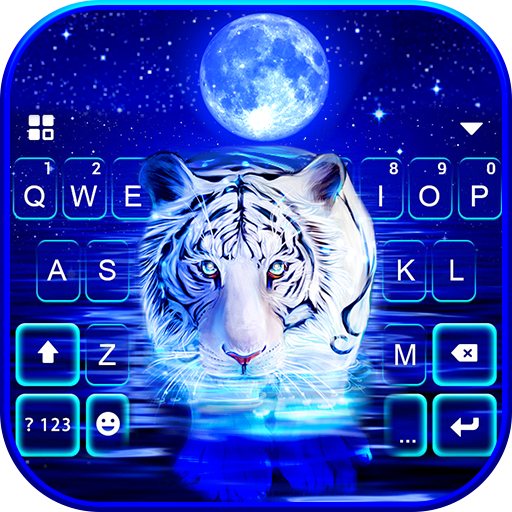 Neon Tiger 2 Keyboard Background icon