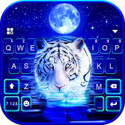 Neon Tiger 2 Keyboard Background 3.0