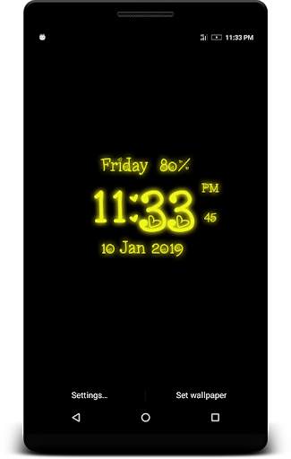 Love Digital Clock Live Wallpaper screenshot 3