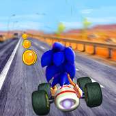 amazing sonic racing car game logo