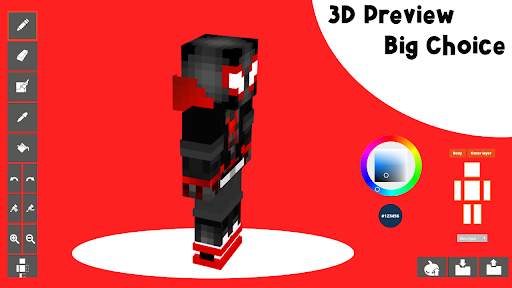 SpiderMan Skin Mod Minecraft screenshot 2