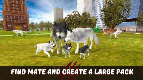 Angry Wolf City Attack Sim screenshot 3