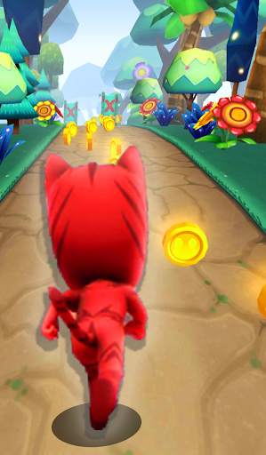 Subway Hero Masks :3D Adventure Run Blue Dash game скриншот 1