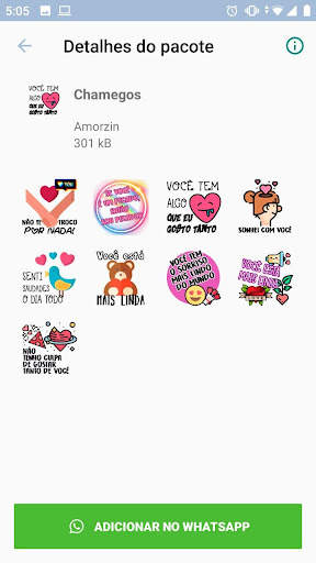 Figurinhas de amor WASticker screenshot 5