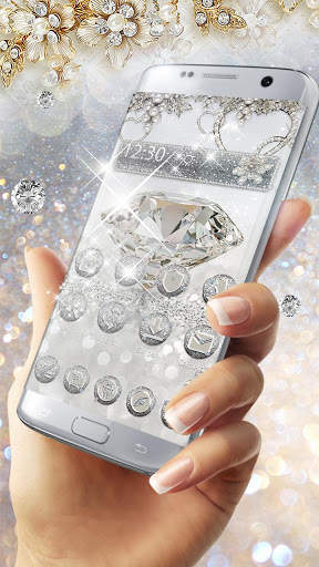 luxury diamond launcher theme screenshot 2