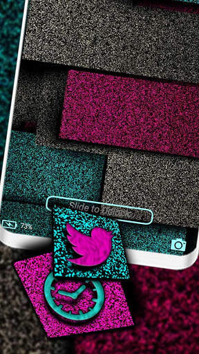 Glitter Tiles Launcher Theme screenshot 3