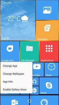 Metro Tile Launcher 10 screenshot 1