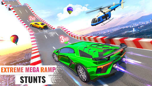 Impossible Mega Ramp Car Stunt screenshot 6