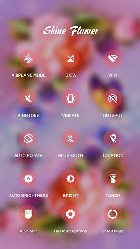 Shine Flower APUS Launcher theme screenshot 3