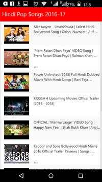 Hindi Top Songs 2016 screenshot 1