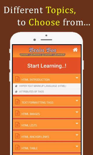 HTML tutorial offline app with examples screenshot 3