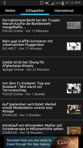 Nachrichten und Wetter screenshot 2