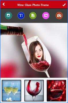 Wine Glass Photo Frame HD screenshot 1