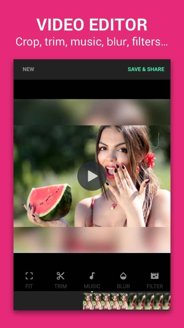 Video Editor:Music, Crop, Blur 1 تصوير الشاشة