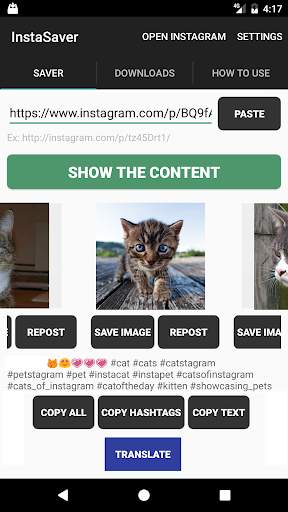 Saver Reposter for instagram screenshot 1