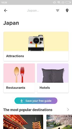 Japan Travel Guide in English with map screenshot 1
