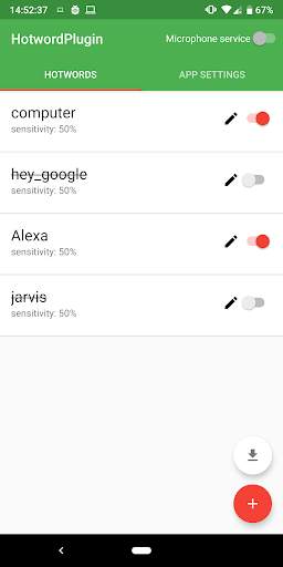 Hotword Plugin Free [Tasker Plugin] screenshot 1