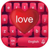Red Love Keyboard Theme 10001003
