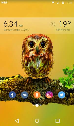 Baby Owl Animated Keyboard   Live Wallpaper screenshot 6