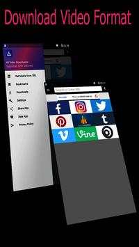 Fast video downloader for  100 web screenshot 1