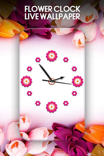 Flower Clock Live Wallpaper screenshot 4