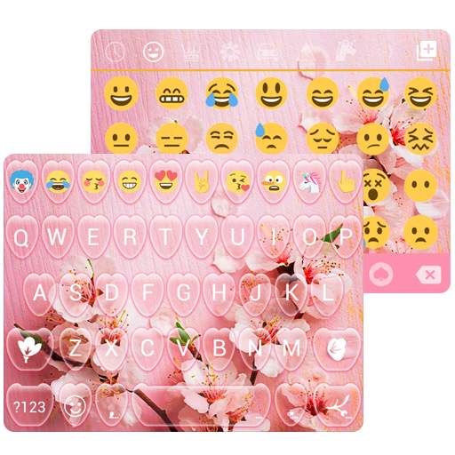Pink Spring Emoji Keyboard Live Wallpaper 1.0.4