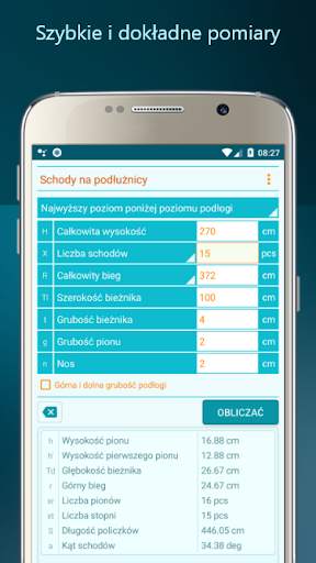 Schody-X Lite - Kalkulator screenshot 2
