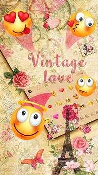 Vintage Love Keyboard Theme screenshot 2