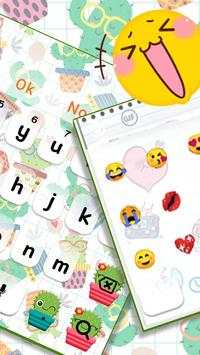 Cute Cactus Keyboard Theme screenshot 2