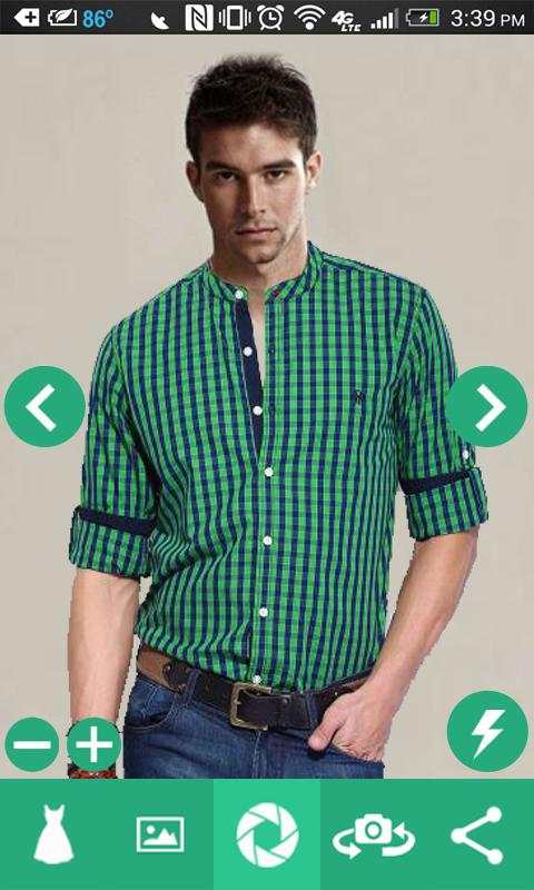Man Shirt Photo Suit screenshot 1