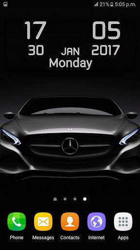 Cars Clock Wallpaper screenshot 1