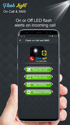 Flashlight on Call and SMS: Flash Alert 2021 screenshot 4