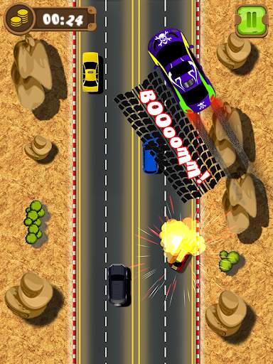 Mad Car Drive 2D: Crazy Driver screenshot 20