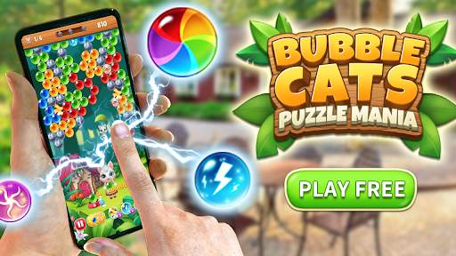 Bubble Cats Shooter POP : Puzzle Mania screenshot 3